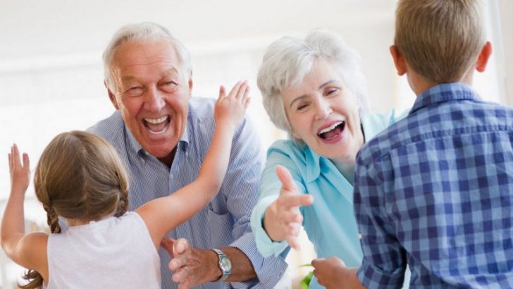 Lucky grandparents, lucky children