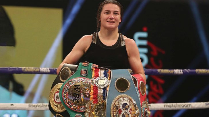 Katie Taylor thanks God after retaining world titles