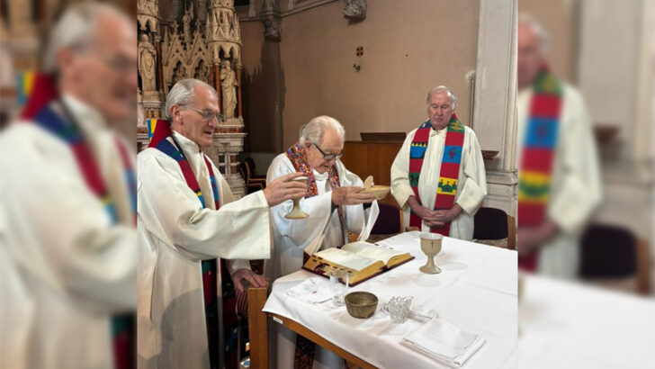 Former All Hallows priest leads protest Mass at Florida immigrant detention center