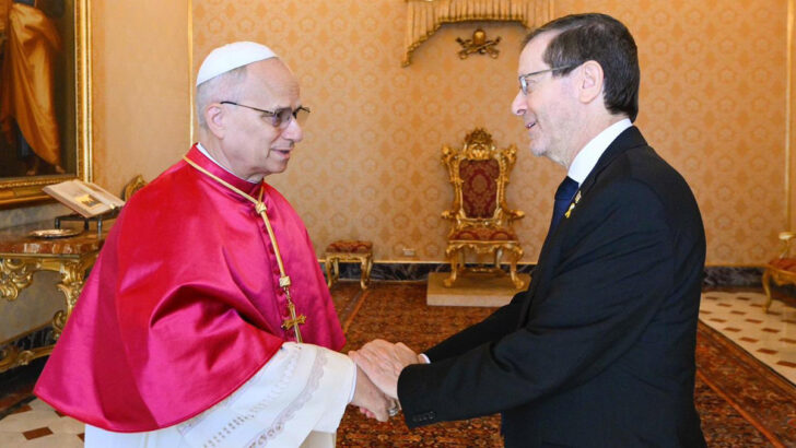 Pope Leo XIV discusses Gaza, two-state solution with Israeli president