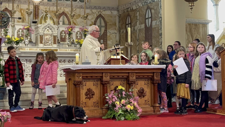 Parishioners mourn death of beloved parish dog
