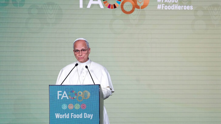 Pope Leo urges world leaders ‘not to look the other way’ in fighting global hunger