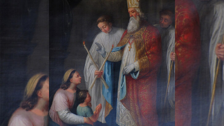 St Blaise and the blessing of throats