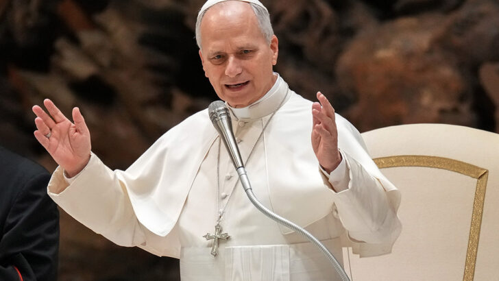 Pope Leo XIV warns students against the ‘great lie’ fueling youth anxiety