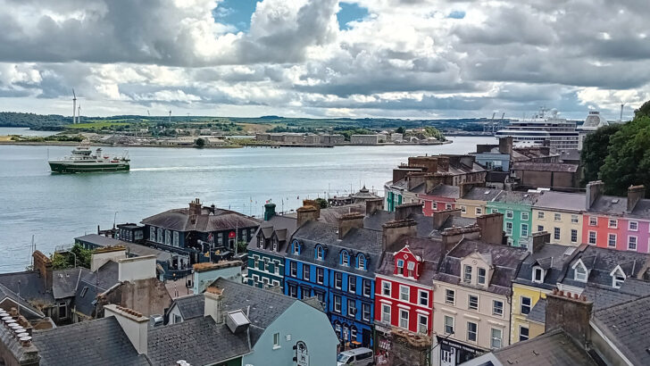 Scanning the horizon from St Colman’s, Cobh
