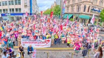 Belfast unites and stands firm for life