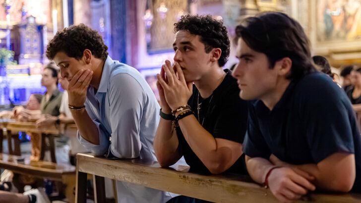 The faith revival is looking predominantly male