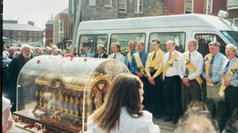 Return of St Thérèse to the Morning Star Hostel brings back memories of 2001